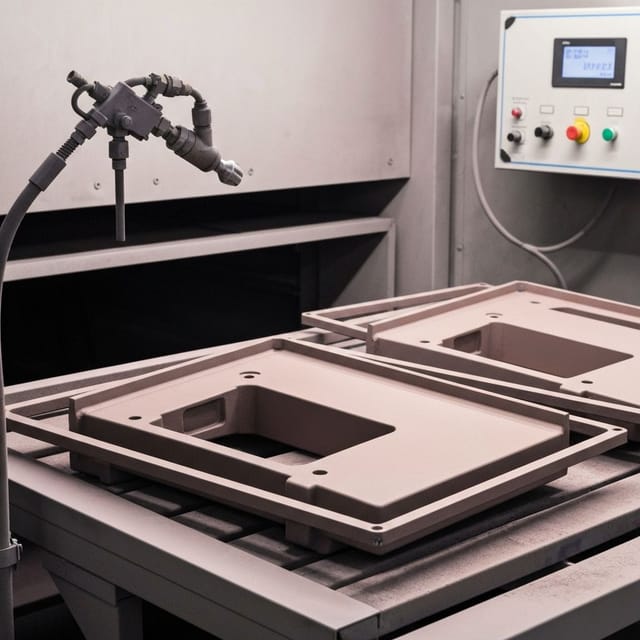 Oberflächenbehandlung von Metallteilen