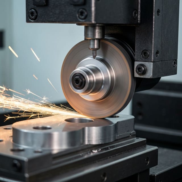 Präzisionsschleifen von Metallteilen